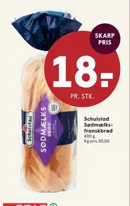 SPAR Schulstad Sødmælksfranskbrød tilbud