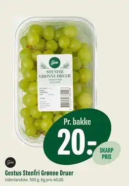 Min Købmand Gestus Stenfri Grønne Druer tilbud