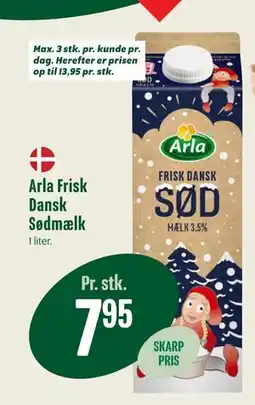 Min Købmand Arla Frisk Dansk Sødmælk tilbud