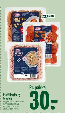 Min Købmand Steff Houlberg Topping tilbud