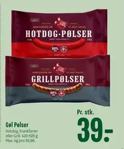 Min Købmand Gøl Pølser tilbud