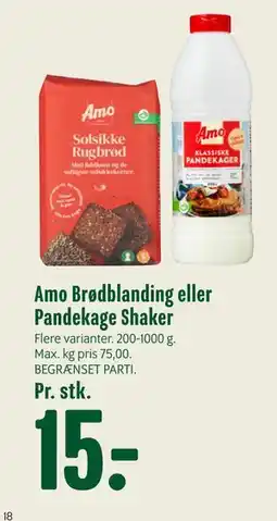 Min Købmand Amo Brødblanding eller Pandekage Shaker tilbud