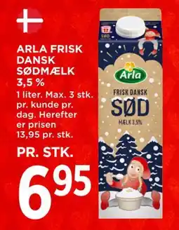 MENY ARLA FRISK DANSK SØDMÆLK 3,5 % tilbud