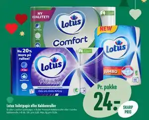 Min Købmand Lotus Toiletpapir eller Køkkenruller tilbud