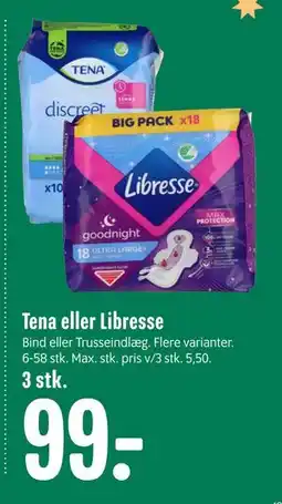 Min Købmand Tena eller Libresse tilbud