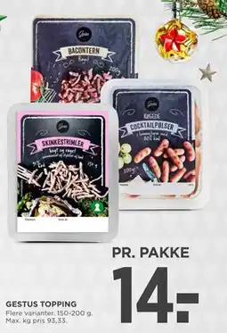 MENY GESTUS TOPPING tilbud