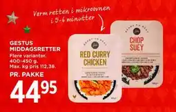 MENY GESTUS MIDDAGSRETTER tilbud