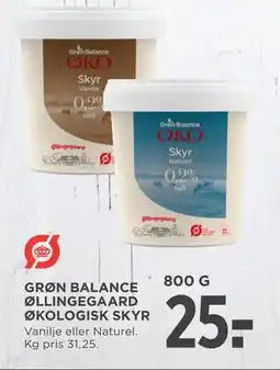 MENY GRØN BALANCE ØLLINGEGAARD ØKOLOGISK SKYR tilbud