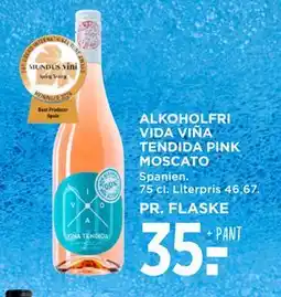 MENY ALKOHOLFRI VIDA VIÑA TENDIDA PINK MOSCATO tilbud