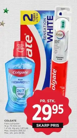 MENY COLGATE tilbud