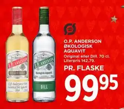 MENY O.P. ANDERSON ØKOLOGISK AQUAVIT tilbud
