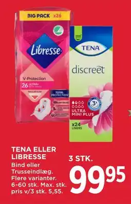 MENY TENA ELLER LIBRESSE tilbud
