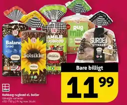 Løvbjerg Kohberg rugbrød el. boller tilbud