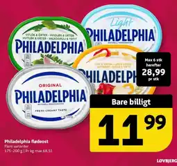 Løvbjerg Philadelphia flødeost tilbud
