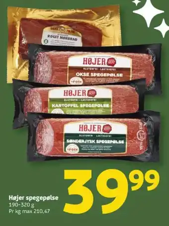 Løvbjerg Højer spegepølse tilbud