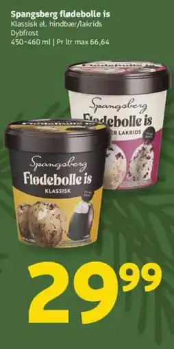 Løvbjerg Spangsberg flødebolle is tilbud