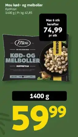 Løvbjerg Mou kød- og melboller tilbud