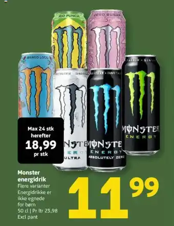 Løvbjerg Monster energidrik tilbud