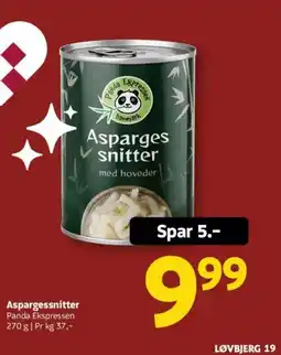 Løvbjerg Panda Ekspressen Aspargessnitter tilbud
