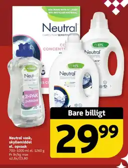 Løvbjerg Neutral vask, skyllemiddel el. opvask tilbud