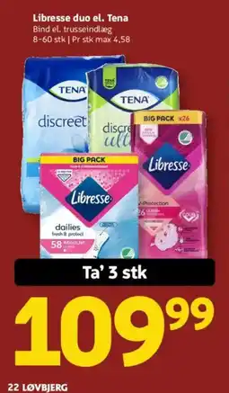 Løvbjerg Libresse duo el. Tena tilbud