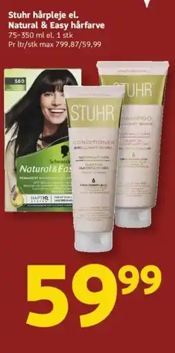 Løvbjerg Stuhr hårpleje el. Natural & Easy hårfarve tilbud