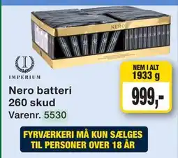 Harald Nyborg Nero batteri 260 skud tilbud