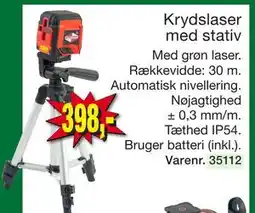 Harald Nyborg Krydslaser med stativ tilbud