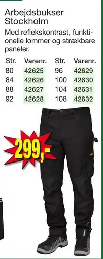 Harald Nyborg Arbejdsbukser Stockholm tilbud