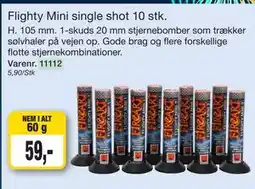 Harald Nyborg Flighty Mini single shot 10 stk tilbud