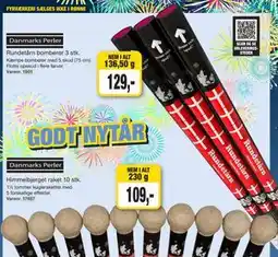 Harald Nyborg Rundetårn bomberør 3 stk tilbud