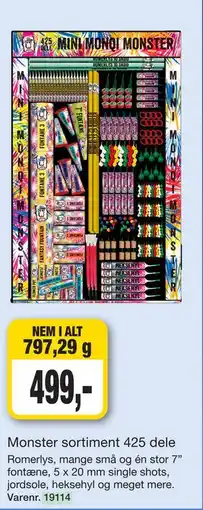 Harald Nyborg Monster sortiment 425 dele tilbud
