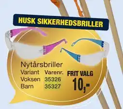 Harald Nyborg HUSK SIKKERHEDSBRILLER tilbud