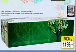 Harald Nyborg Four Seasons compound batteri 127 skud tilbud