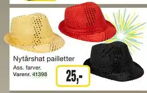 Harald Nyborg Nytårshat pailletter tilbud