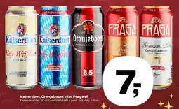SuperBrugsen Kaiserdom, Oranjeboom eller Praga øl tilbud