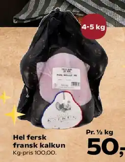 SuperBrugsen Hel fersk fransk kalkun tilbud