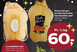 SuperBrugsen Fersk hel gul berberland eller hel dombes and tilbud
