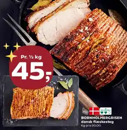 SuperBrugsen Bornholmergrisen dansk flæskesteg tilbud