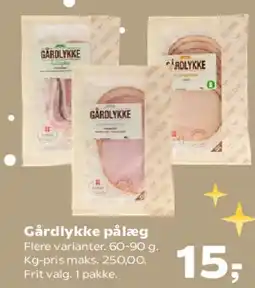 SuperBrugsen Gårlykke pålæg tilbud