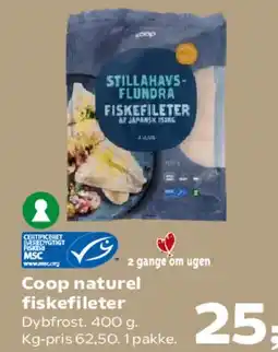 SuperBrugsen Coop naturel fiskefileter tilbud