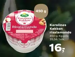 SuperBrugsen Karolines Køkken risalamande tilbud