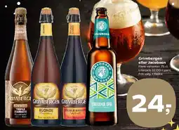 SuperBrugsen Grimbergen eller Jacobsen tilbud