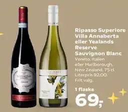 SuperBrugsen Ripasso Superiore Villa Annaberta eller Yealands Reserve Sauvignon Blanc tilbud