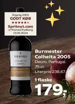 SuperBrugsen Burmester Colheita 2005 tilbud