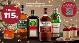 SuperBrugsen Tullamore Dew Whiskey, Tanqueray Gin eller Jägermeister tilbud