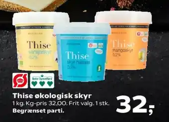 SuperBrugsen Thise økologisk skyr tilbud