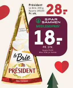 SPAR Président Le Brie tilbud