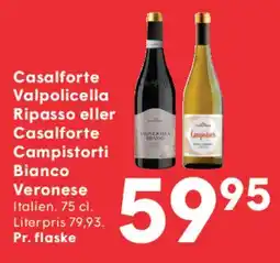 SPAR Casalforte Valpolicella Ripasso / Campistori Bianco tilbud