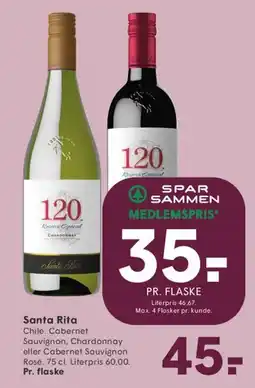 SPAR Santa Rita 120 tilbud